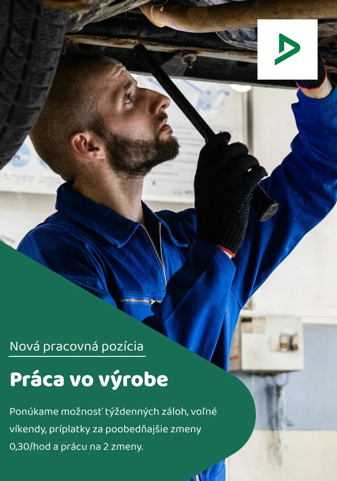 Náborový vizuál DEKRA pro práci ve výrobě